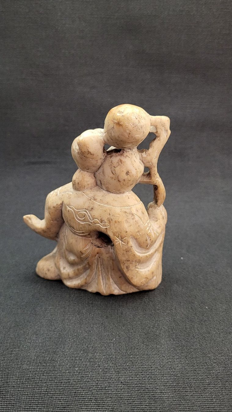 Statuette: Asiatische Stein-Schnitzerei – Usato da Basel venduto da spinne02 3