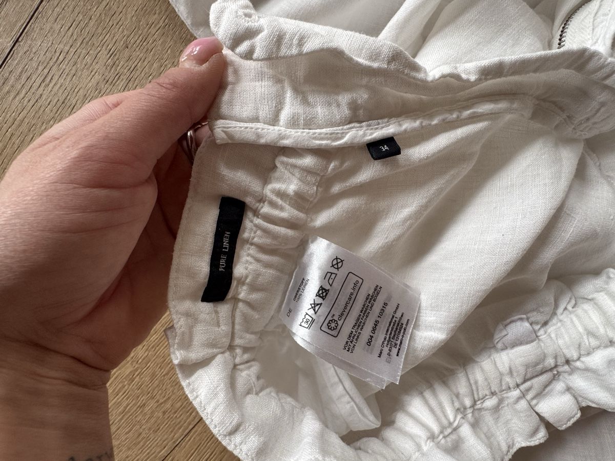 Marc O'Polo Pantaloni: Marc O'Polo Leinenhose weiss – Usato da Zürich venduto da SaraLU 2