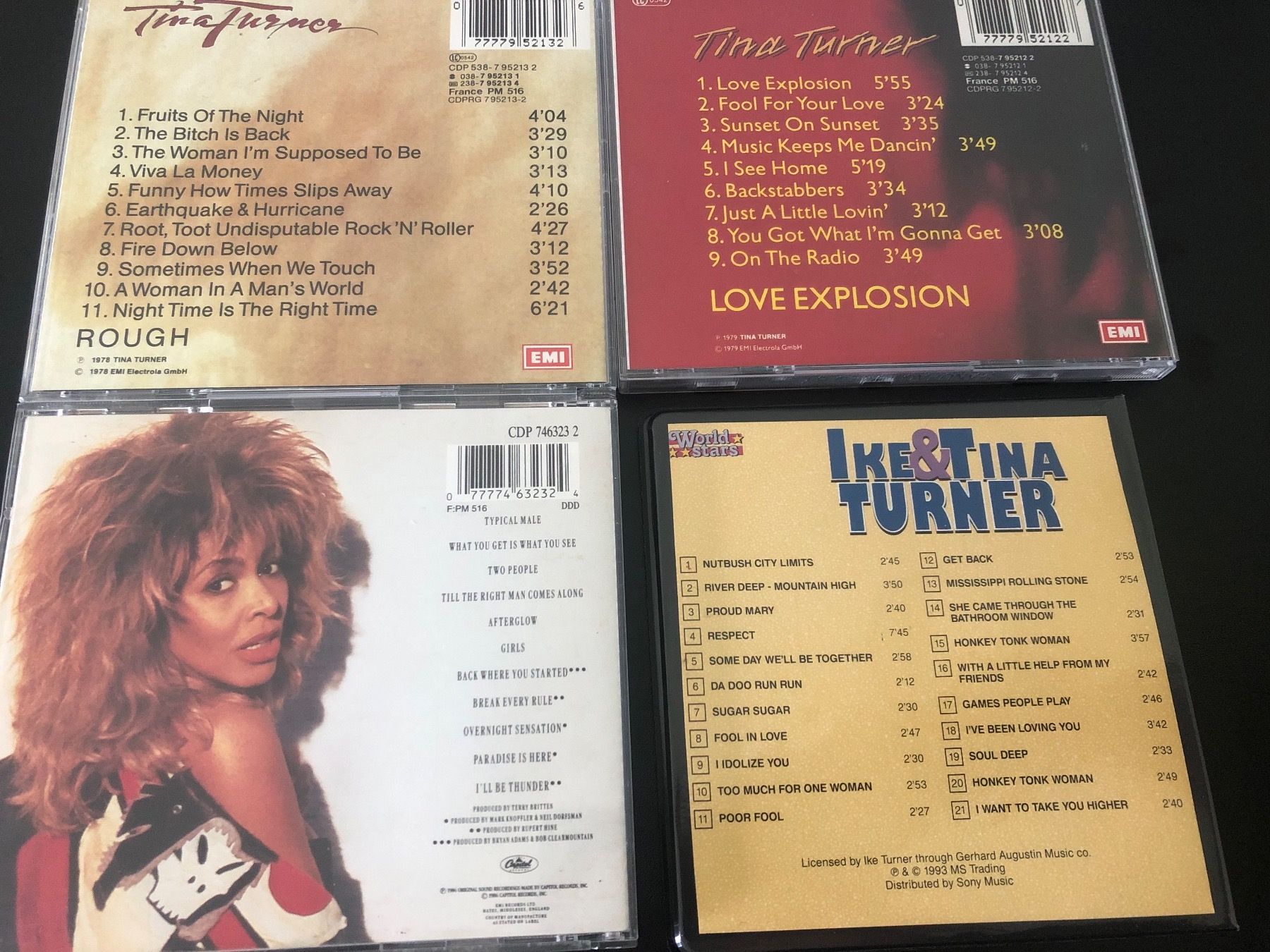 CDs: Tina Turner Sammlung - Rough - Love Explosion - Break Every – Gebraucht aus Schübelbach von Klabauterli 1
