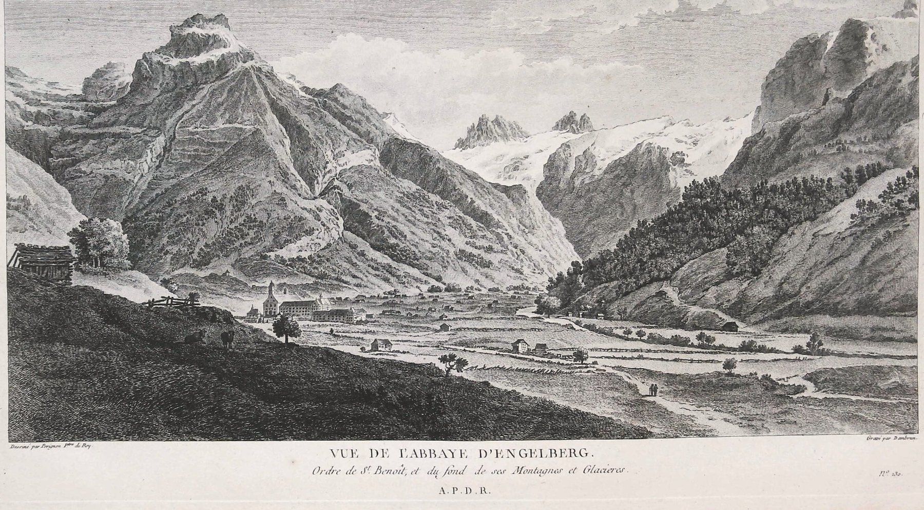 Incisioni: Engelberg Originalkupferstich 1780 – Usato da Rafz venduto da Helvet32 1