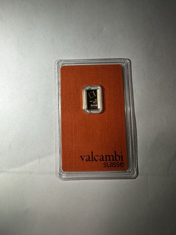 1oz Goldbarren Valcambi - 1 Unzen Feingoldbarren: E Produktbild-Vorschau 2