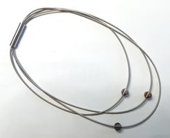 Collier triple en acier "ressort" ars mundi