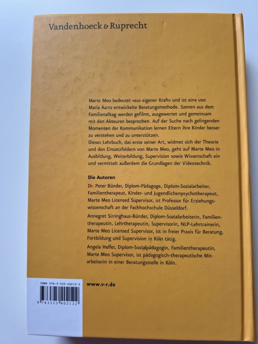 Livres: Lehrbuch der Marte-Meo-Methode, 3. Auflage – D'occasion à Schliern b. Köniz par Corinu59 1