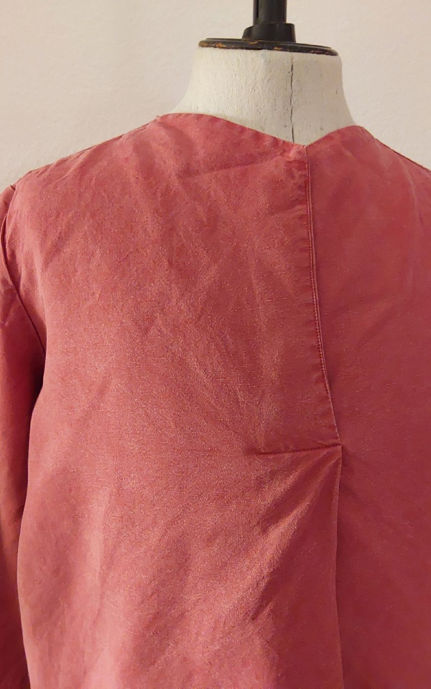 Caroll Camicette: Bluse Tunika Leinen rot Caroll 42 – Usato da Köniz venduto da scopello12 2