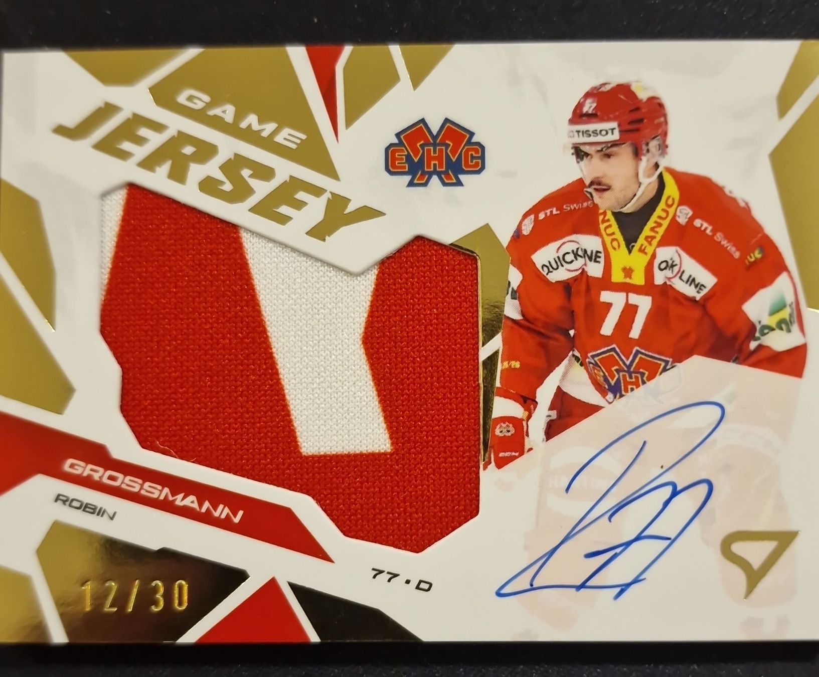 Sportzoo Carte collezionabili: EHCB Robin Grossmann Game Jersey 12/30 Signed – Nuovo (secondo la descrizione) da Bürglen UR venduto da Snuffinski90