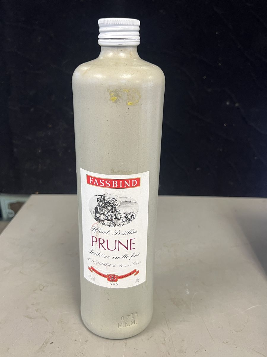 Bevande alcoliche: Fassbind Prune, Tradition Vieille Fine 70cl, entamée – Usato da Genève venduto da Leboucheoreilles
