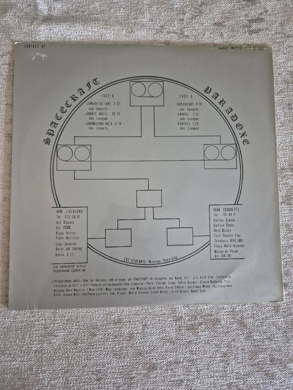 Schallplatten: Spacecraft - Paradoxe - Lp , Vinyl – Gebraucht aus Fehraltorf von Joggel3 1