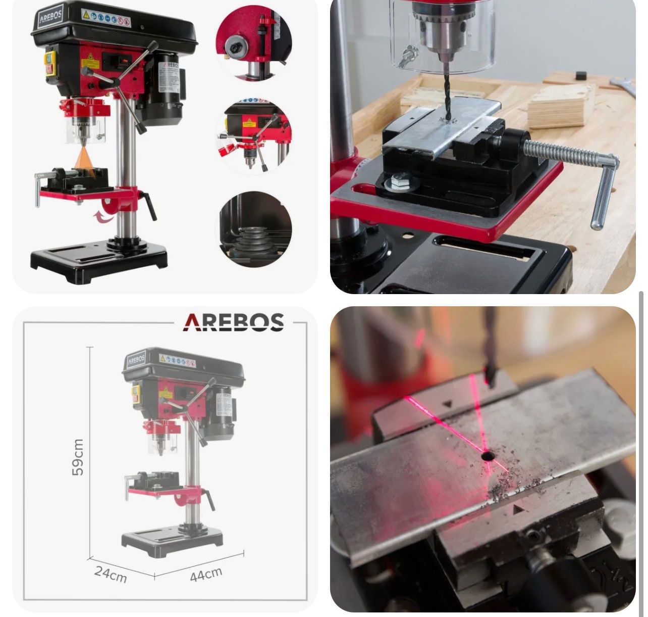 Trapani: +Tischbohrmaschine mit laser 500W – Nuovo e nell'imballaggio originale da Amriswil venduto da JaJa-Express 2