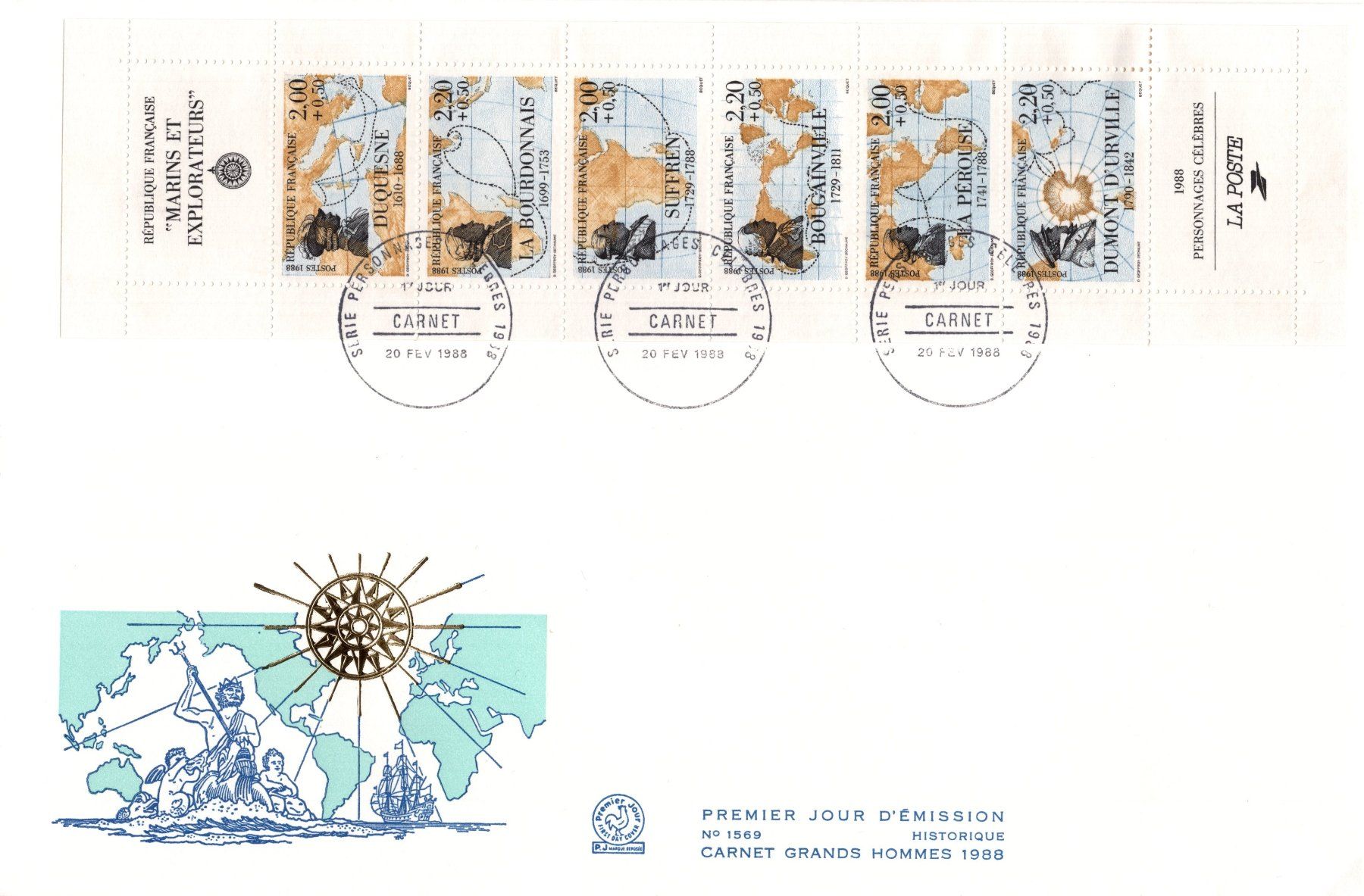 Tutti i francobolli: Bedeutende Persönlichkeiten - Markenheftchen Blatt auf FDC – Usato da Eglisau venduto da Chperfins