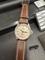 Zeno-Watch Basel Basic Retro, Top Zustand, Lederarmband