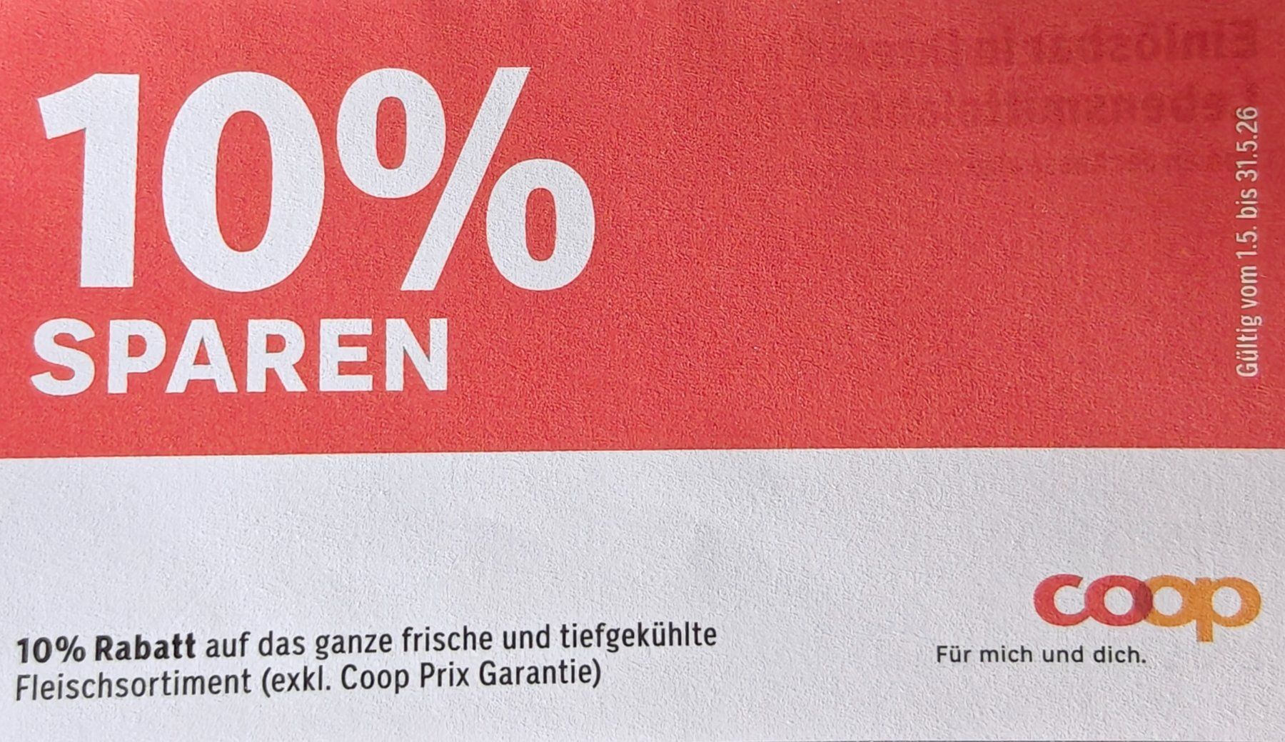 Gutscheine: Gutschein 10%Rabatt auf Fleisch Sortiment im Coop – Neu (gemäss Beschreibung) aus Schmiedrued von elvis_88