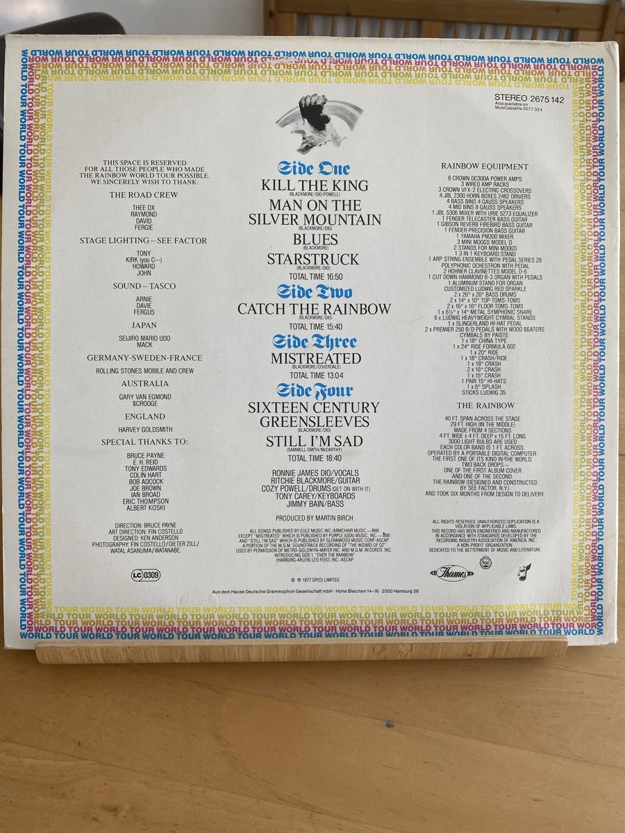 Dischi in vinile: Rainbow - On Stage  – Usato da Zürich venduto da markus234 1