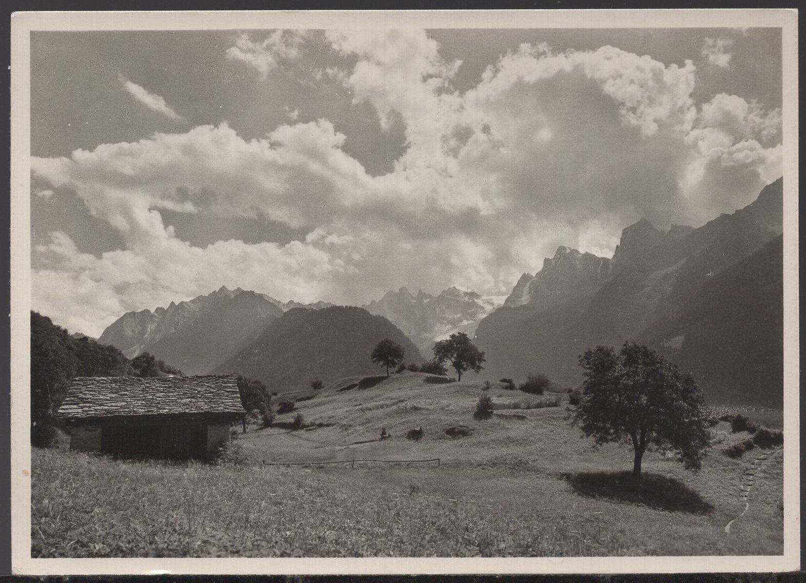 Cartoline postali: Soglio  Blick auf die Sciora-Gruppe – Usato da Aarau venduto da kufi44