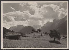 Soglio  Blick auf die Sciora-Gruppe