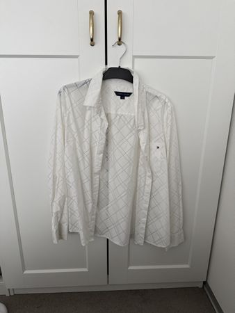 Tommy Hilfiger Hemd, weiss kariert, Gr. L, Top!