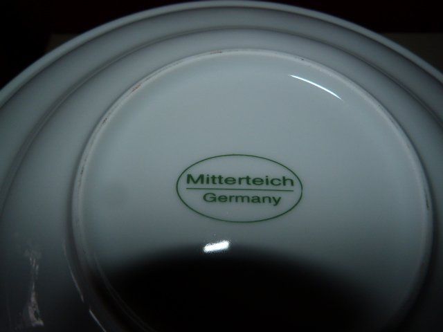 Piatti: 4 Pastateller Mitterteich, Germany, weiss-hellgrün – Usato da Nunningen venduto da Ave51 2