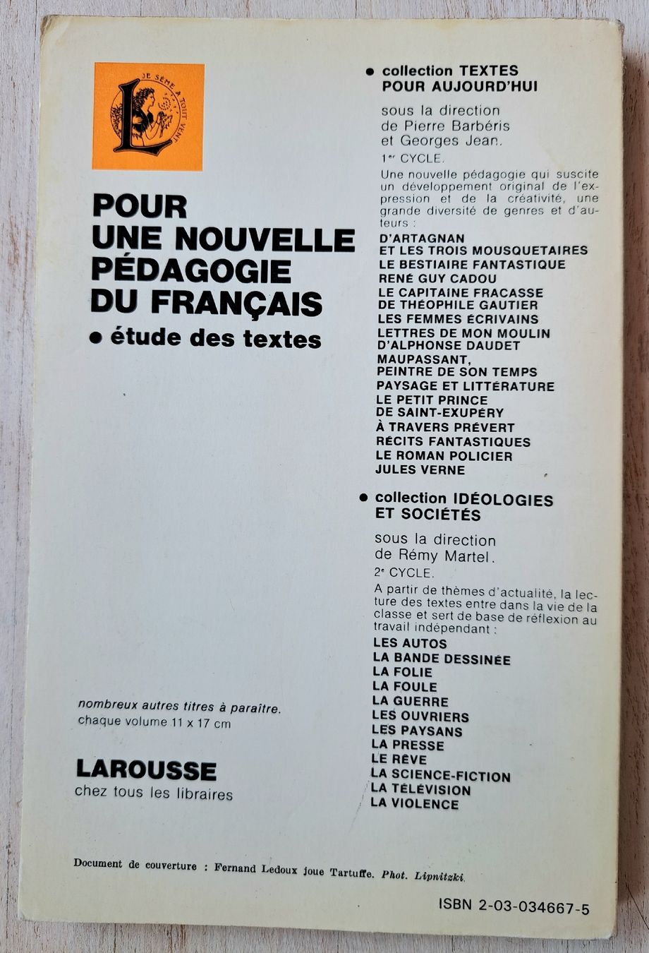 Libri: "Molière" Le Tartuffe, documentation thématique - Larousse – Usato da Hauterive NE venduto da ali_vintage 1
