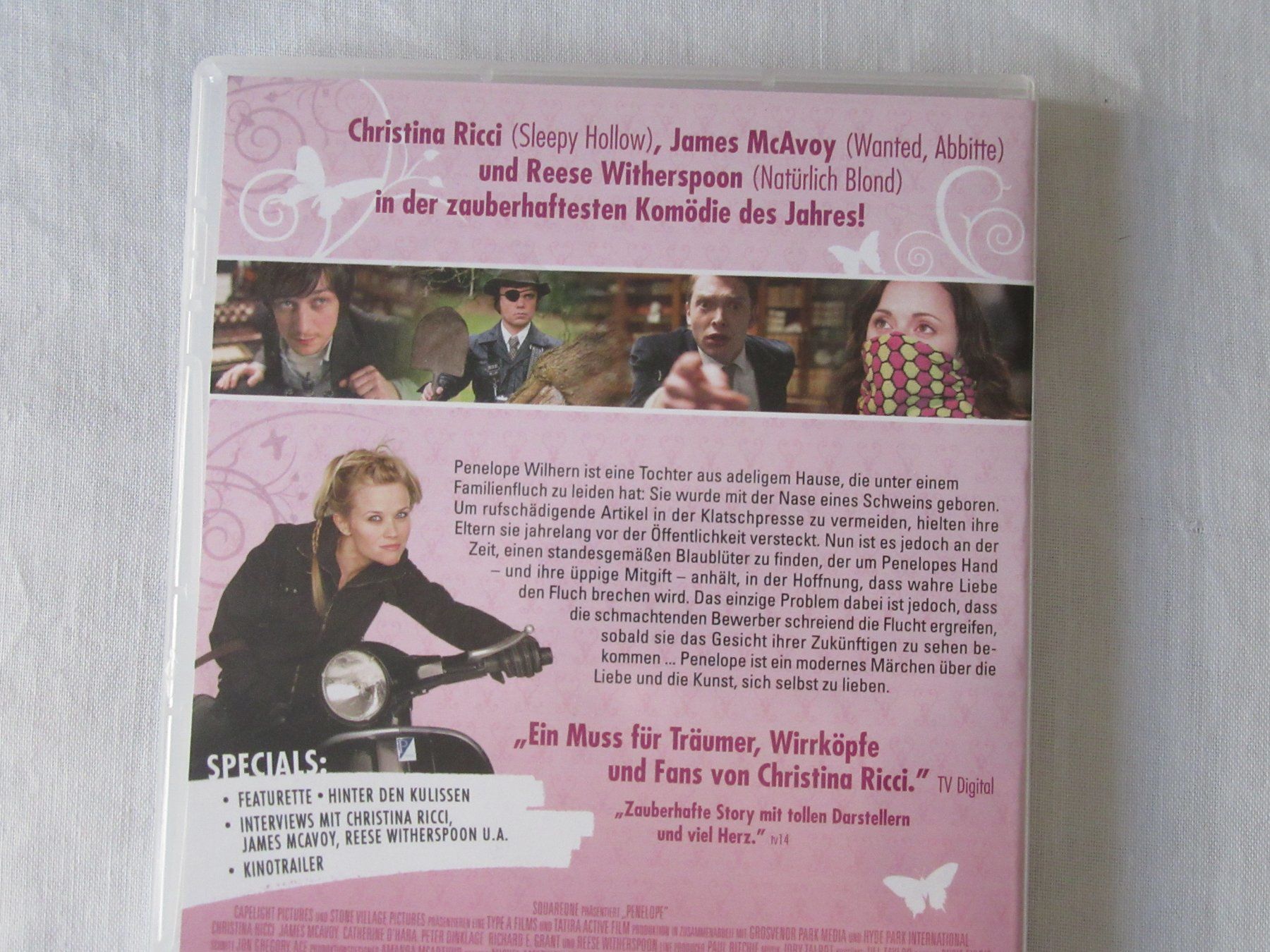 Alle DVDs: Penelope, DVD mit Christina Ricci, Versand 2.- – Gebraucht aus Bern von Mariana7 1