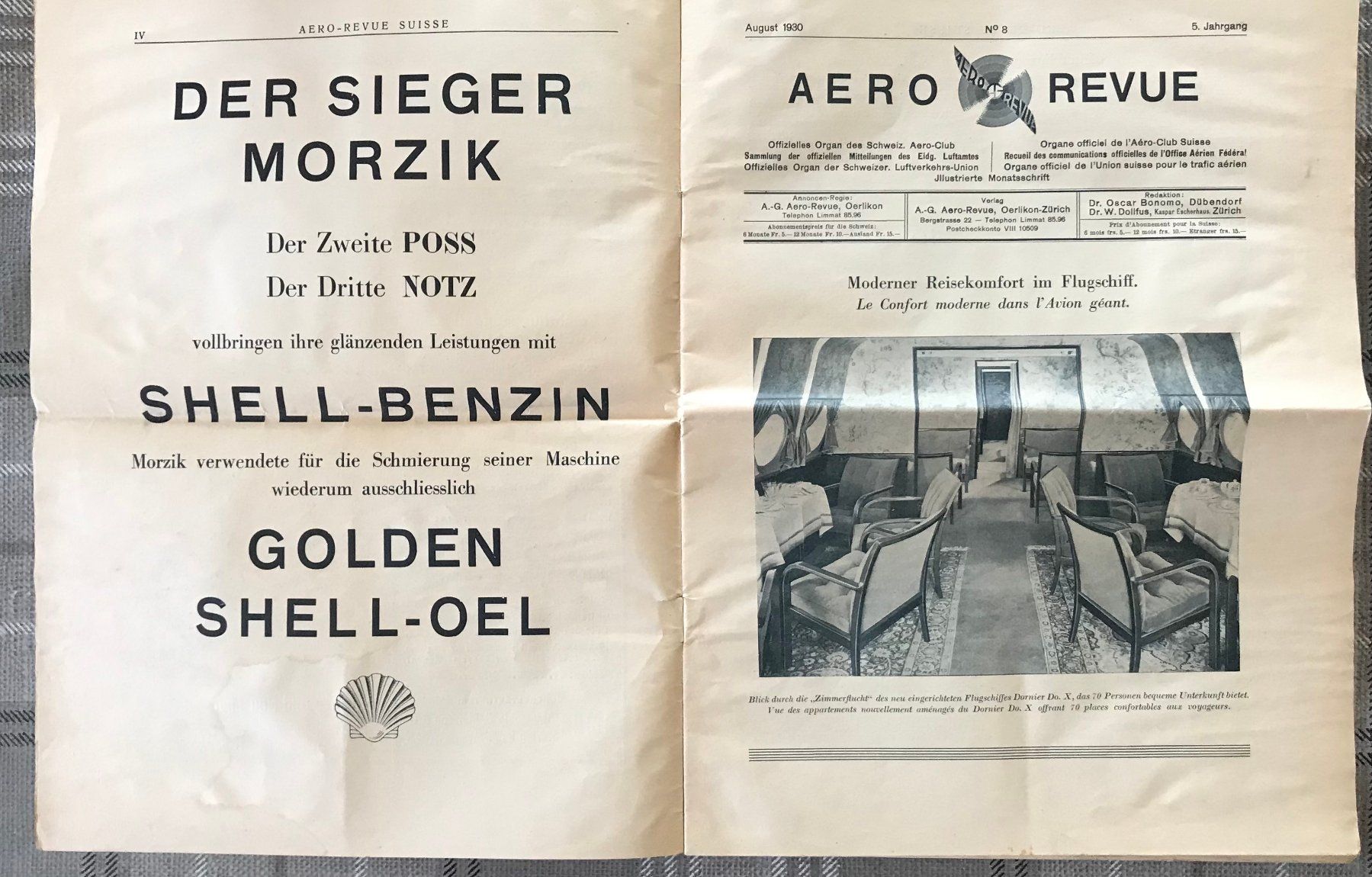 Riviste & Magazine: AERO REVUE 1930 – Usato da Uznach venduto da Chrisanteme 1