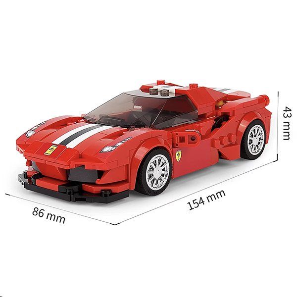 Mould King Kit di costruzioni: Mould King: Ferrari 488 / 27006 – Nuovo e nell'imballaggio originale da Meisterschwanden venduto da Bigi1 2