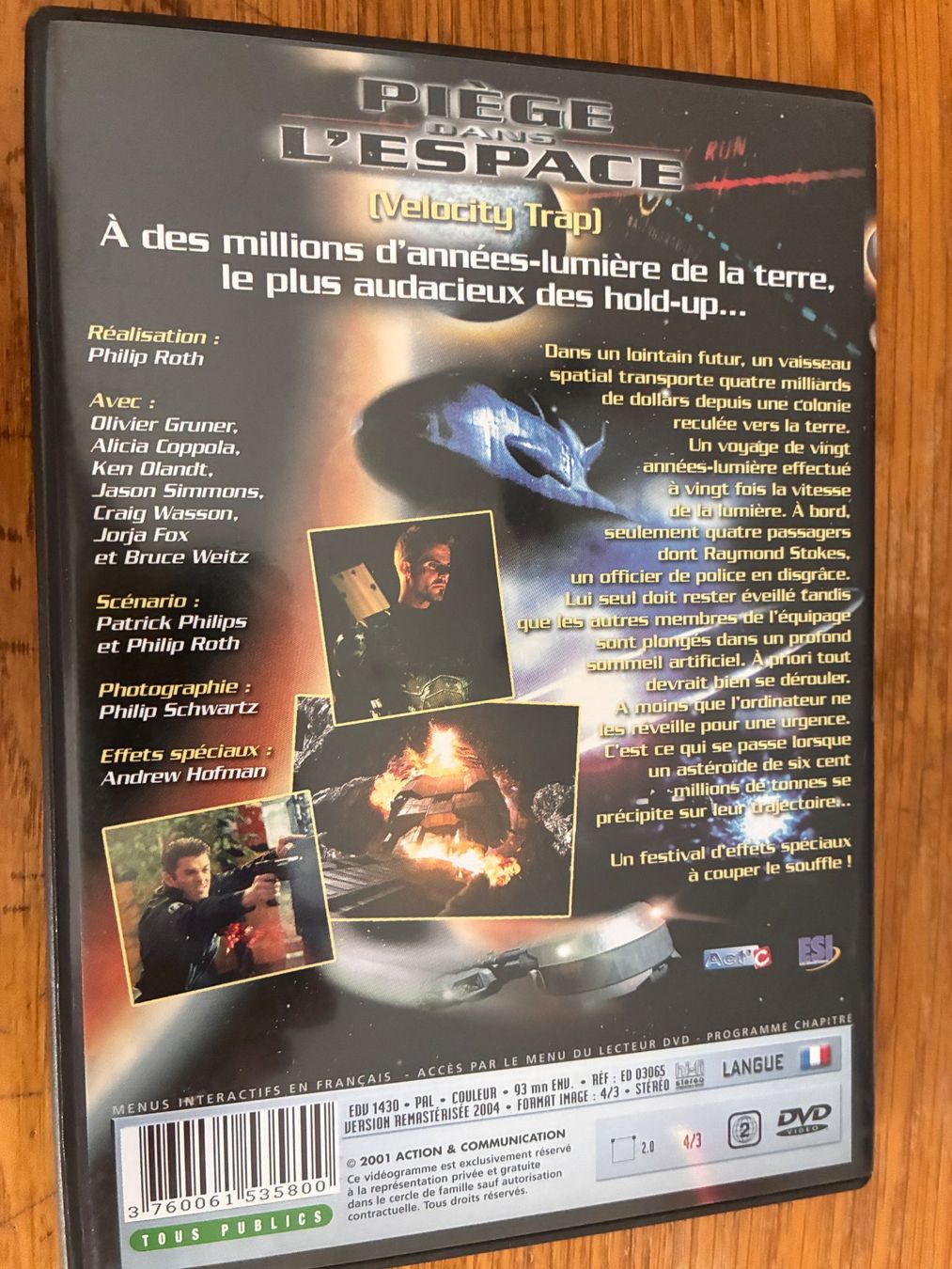 Tutti i DVDs: Piège dans l'espace (1997, DVD) – Usato da Vevey venduto da zecollector 1