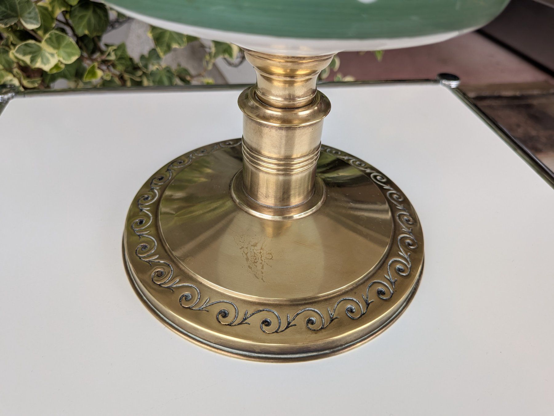 Lampade: Antike Jugendstil Petrollampe – Usato da Emmen venduto da Brockofsky 2