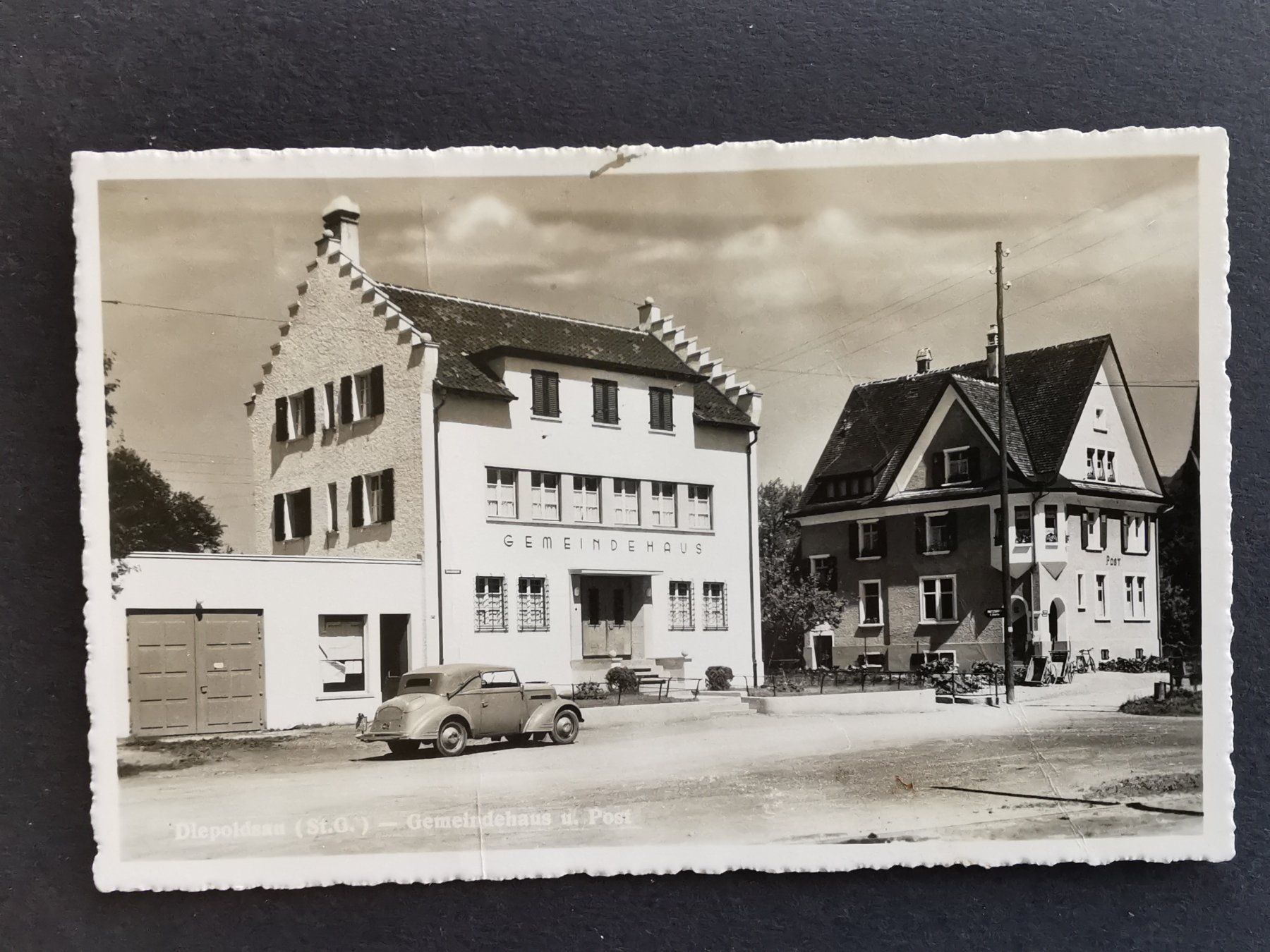 Ansichtskarten: Diepoldsau   Rheintal   Ansichtskarte   Oldtimer   1944 – Gebraucht aus Rheineck von kat_7gld