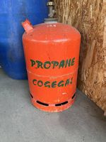 Französische Gasflasche leer