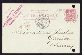 Carte postale  commerciale - France - Levant - 1905 - Obl.