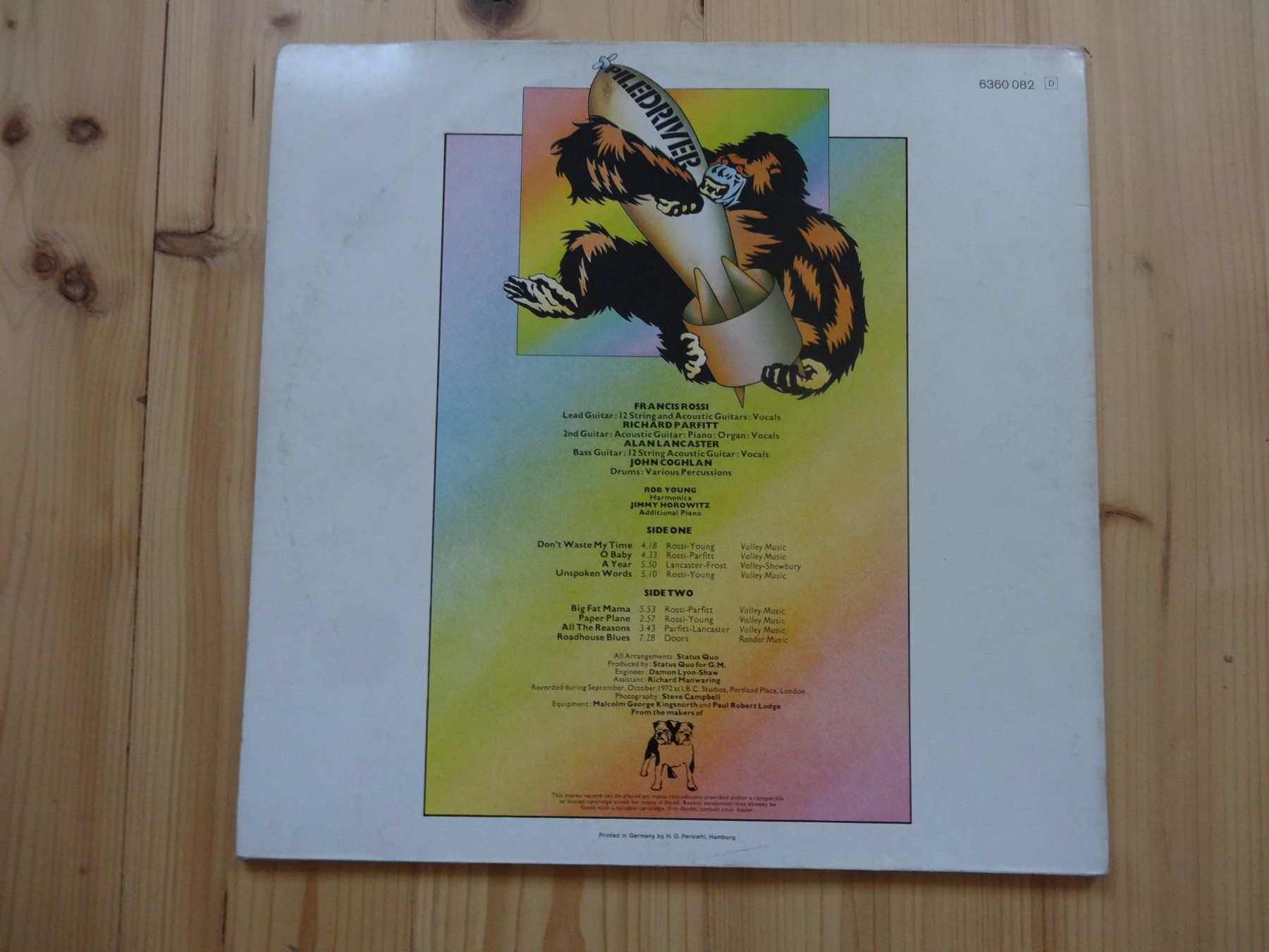 Vinyles: LP PILEDRIVER Status Quo 1973 – D'occasion à Anwil par C-DAIHA 1