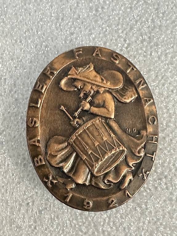 Placchette & Badge: Fasnacht Basel Kupfer 1921 – Difettoso da Basel venduto da fasnachtsoutlet1965