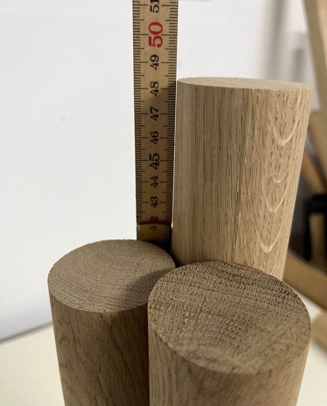 Holzartikel: 3x Rundstäbe aus Eiche, Durchmesser 50mm – Neu (gemäss Beschreibung) aus Weinfelden von Kathydoes 5