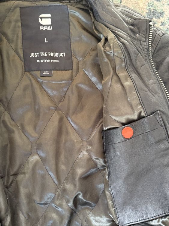 G-Star Raw Lederjacke Herren Grösse L - Top Zustand! 4