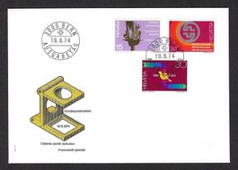 Sonderpostmarken 1974, Ersttagsbrief