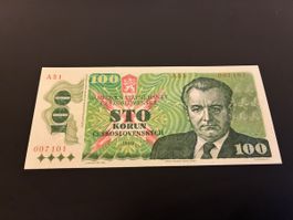 100 korun 1989 bankfrisch 
