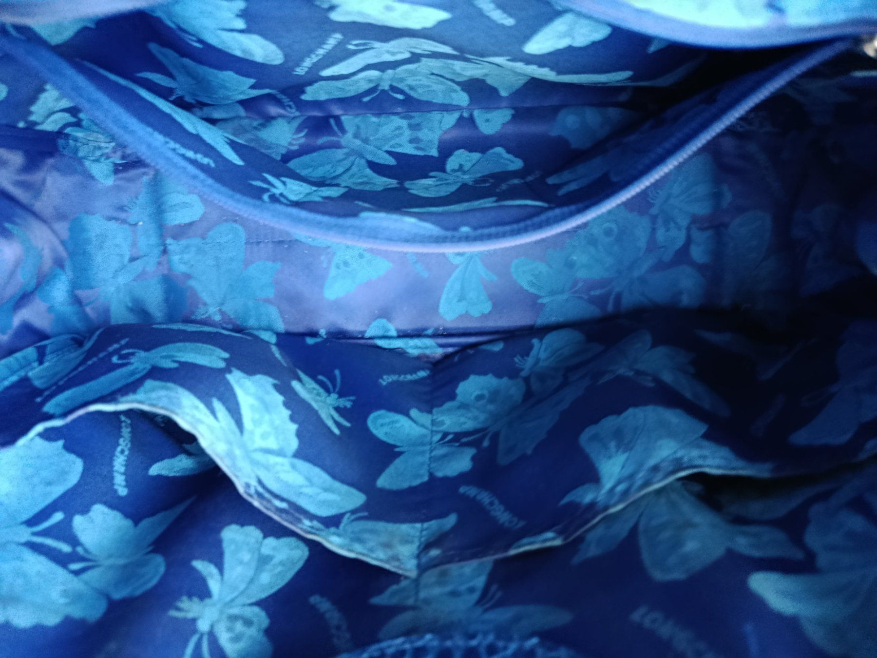 Longchamp Borse da donna: Longchamp Roseau Croco blau – Usato da Küsnacht ZH venduto da turtlehouse 5