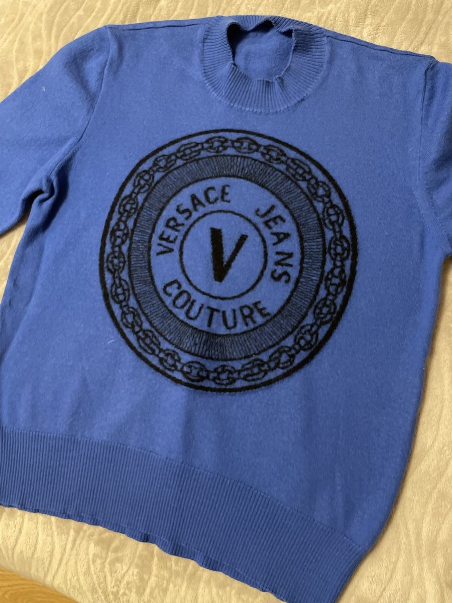 Versace Maglioni & Felpe: Versace Jeans Couture Pullover, blau, Grösse S, Top! – Usato da Niederhasli venduto da cak_g6nb 1