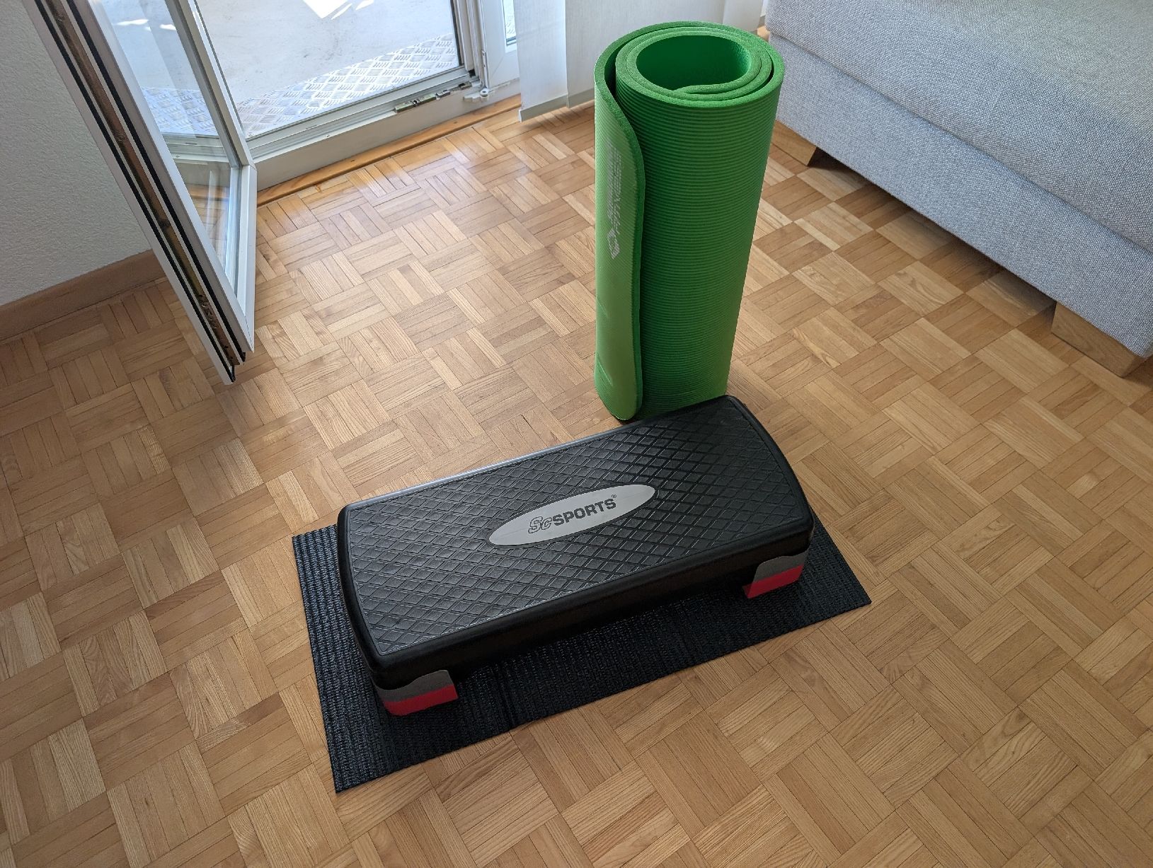 Tappetini fitness: Steppbrett und Yogamatte Schildkröt  – Usato da Regensdorf venduto da Yogi71