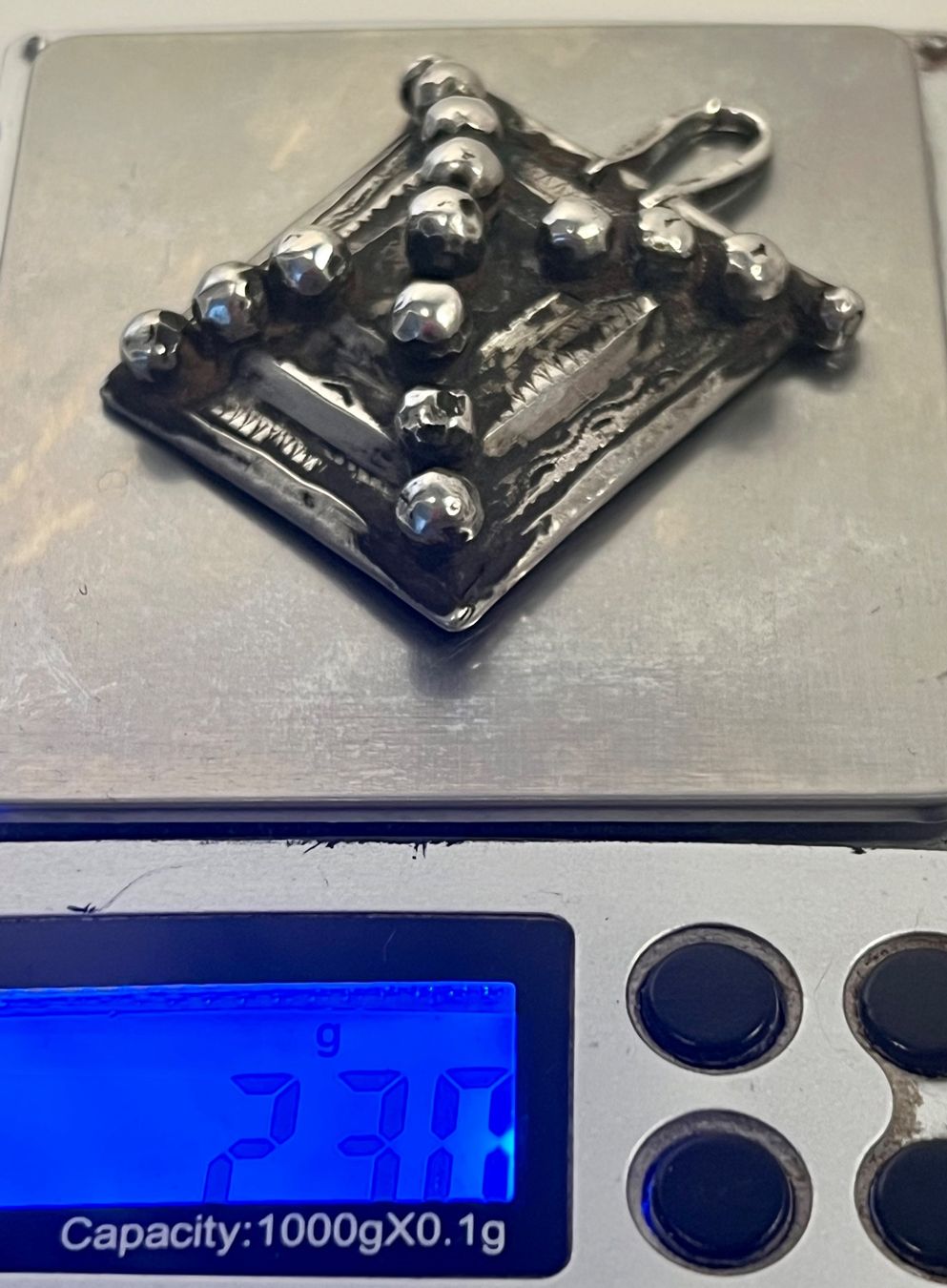 Ciondoli: Ancien pendentif argent, pyramidal, touaregP – Usato da Genève venduto da DELIRBEADS 8