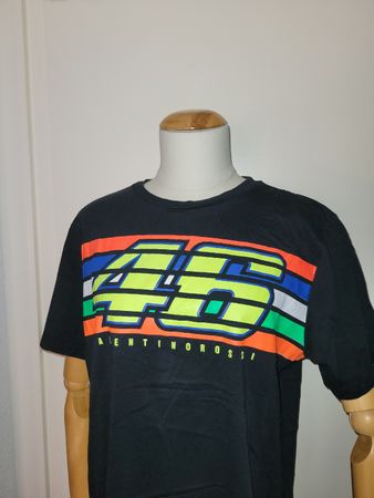 Original VR46 Valentino Rossi T-Shirt, Schwarz, Grösse M