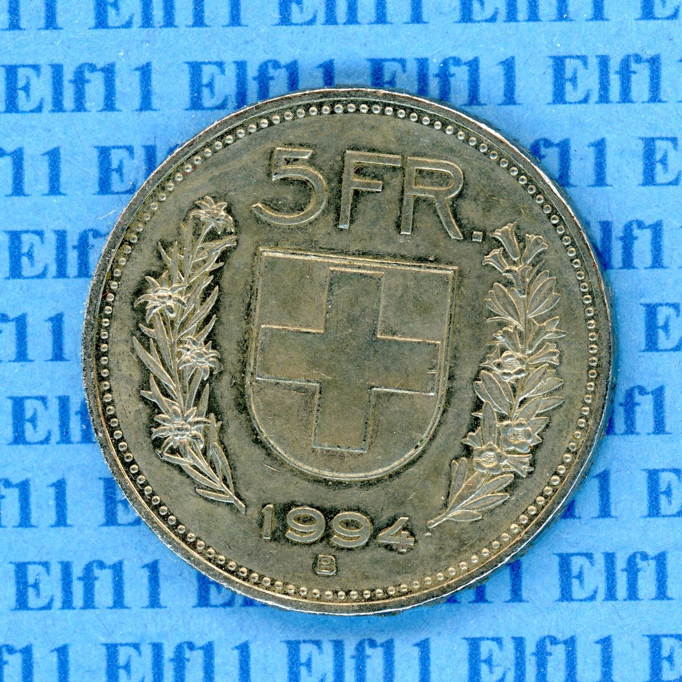 Tutti le monete: CHF___5.00 1994 -vz 5 Franken – Usato da Widnau venduto da Elf11