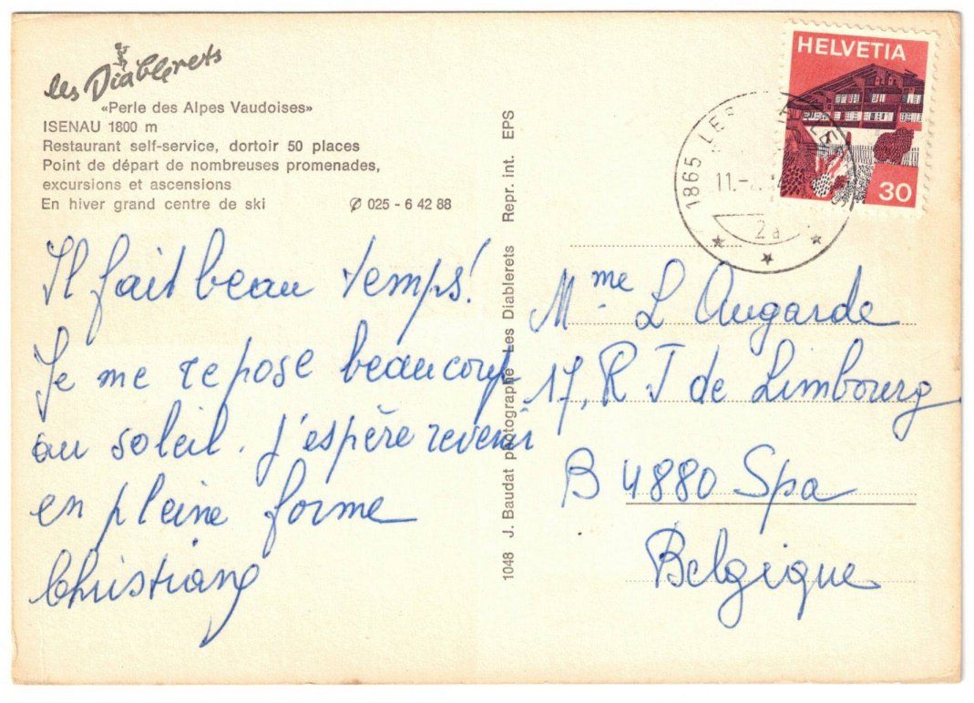 Cartes postales: Les Diablerets - 4 Bild AK Isenau – D'occasion à Binningen par Mountainrider 1