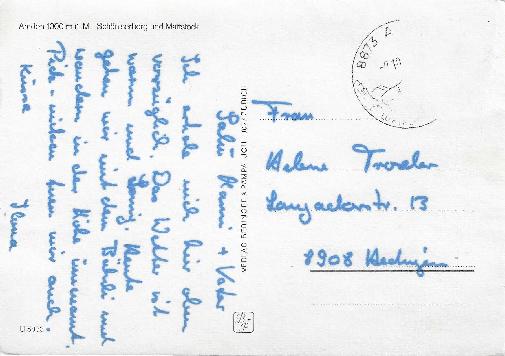 Cartoline postali: Amden SG – Usato da Rothrist venduto da Stranglehold 1