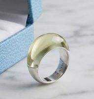 Eleganter Design Silberring 925 mit Natur-Citrin - Neu