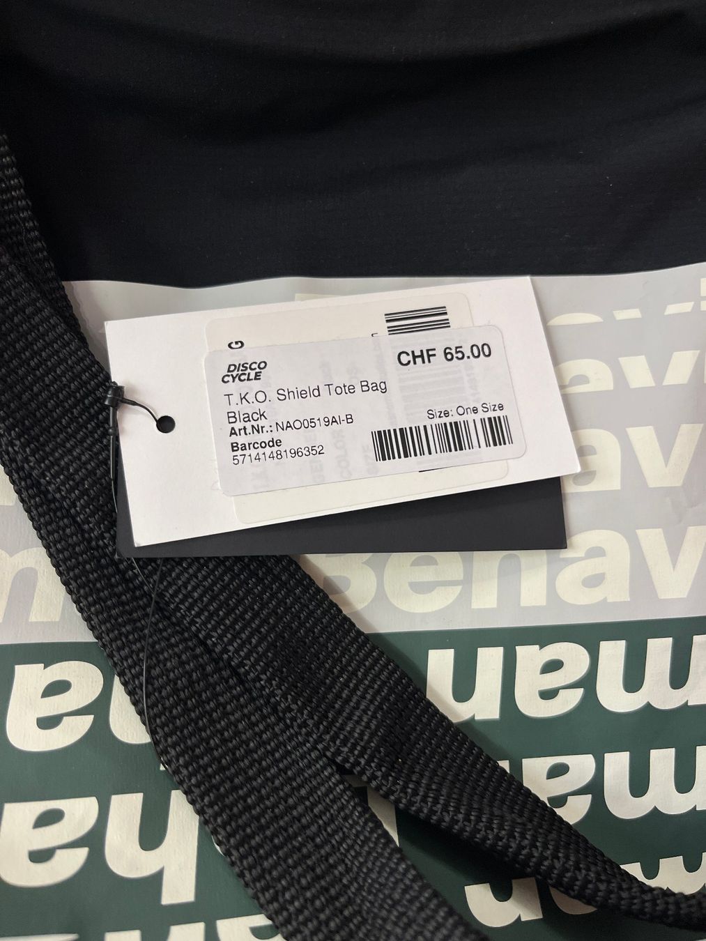 Taschen: % Pas Normal Studios T.K.O. Shield Tote Bag - One Size – Neu und originalverpackt aus Bern von Disco_Cycle 3