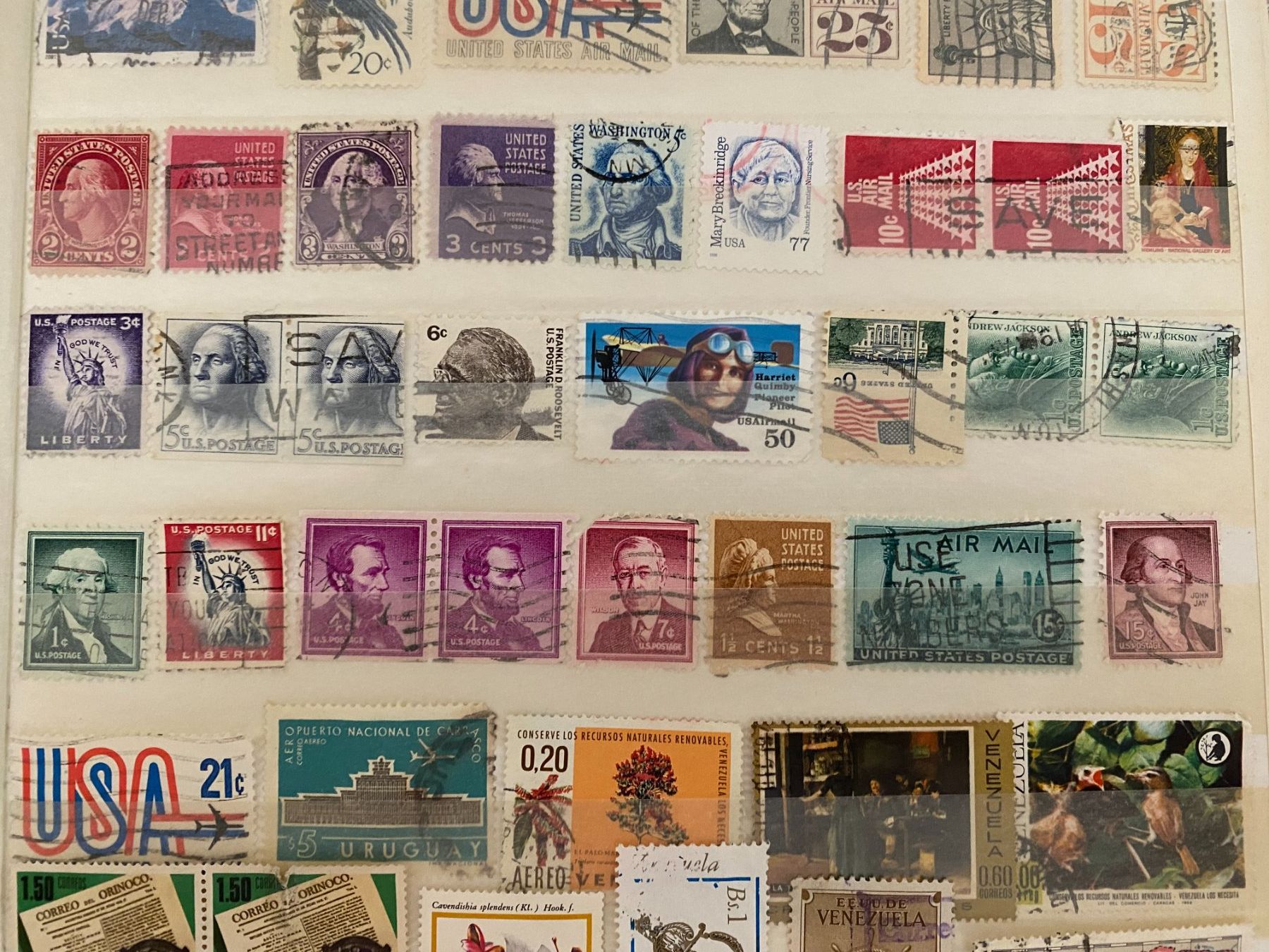 Tutti i francobolli: Briefmarken USA Sammlung und venezuela – Usato da matten b. interlaken venduto da jfran17 2