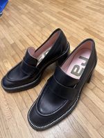 ras Leder Halbschuhe mit Strasssteinen besetzt gr 36