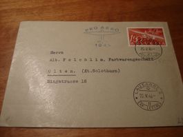 Flugbrief Pro Aero 1946, Locarno - Lausanne