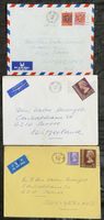 3 Luftpostbriefe Hongkong – Schweiz 1978–1984 Lot