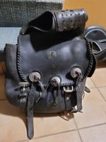 Motorrad Satteltasche, Leder, Vintage, für Chopper